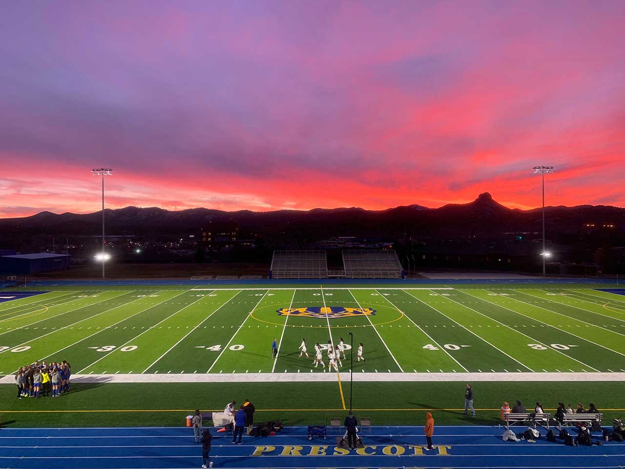 Sunset-football-field